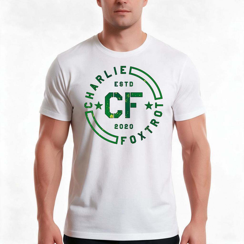 Charlie Foxtrot Bravo TShirt Summer Casual Cotton Tee Oversized Streetwear Tops Vintage Graphic Print Unisex Unisex Unisex