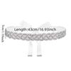 Light Luxury Rhinestone Waist Seal Zircon Wedding Lace-up Belt Fashion Crystal Dress Belt  Ornament