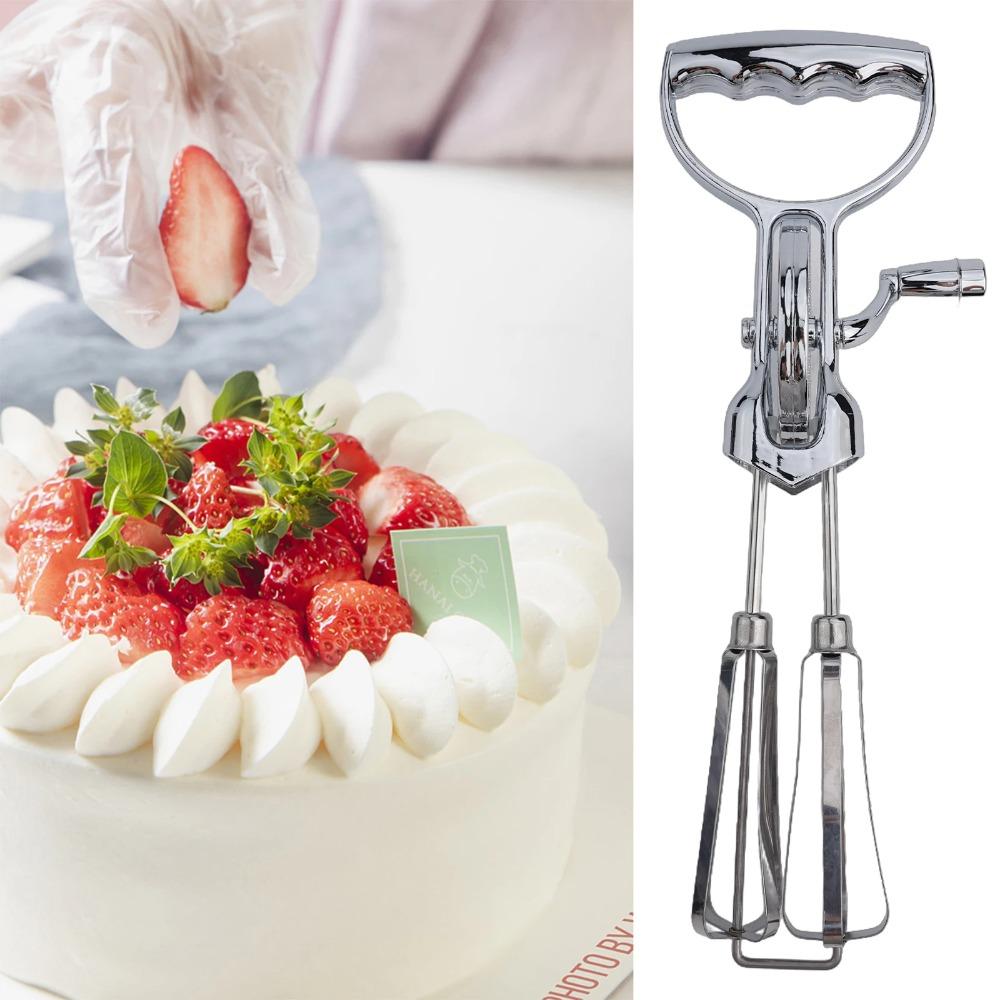 Semi-automatic Egg Whisk Manual Kitchen Mixer Baking Tool Hand Crank Egg Beaters Bakery