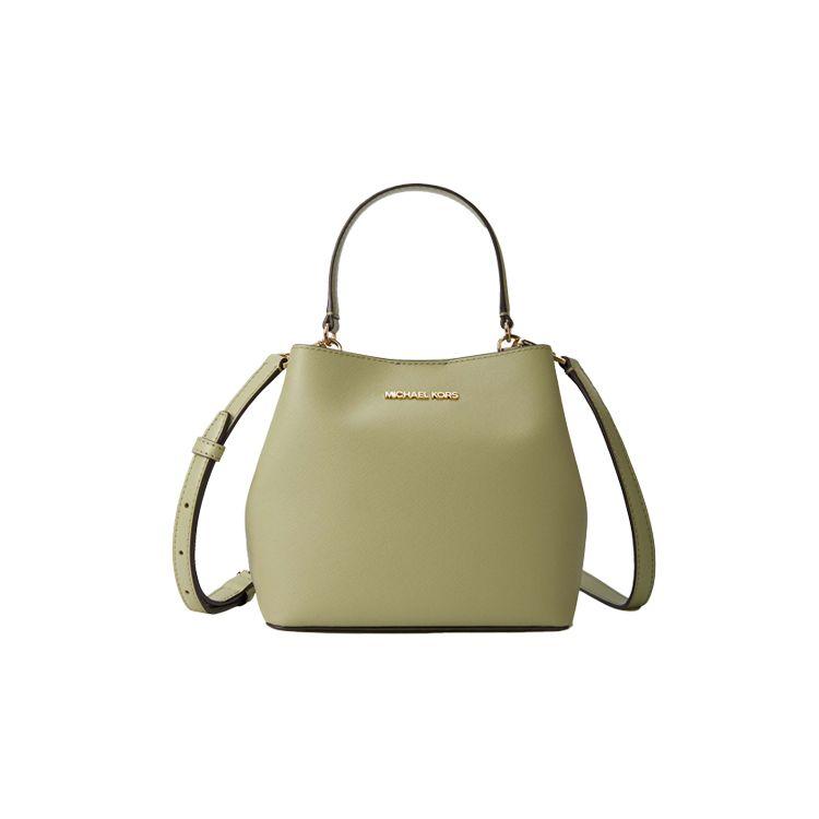 Michael Kors MK Pratt Kožená taška typu kbelík Dámské kabelky Macaron 35S4G3FM5T
