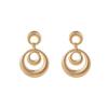 Fashion Hollow Circle Metal Earrings Personality Exaggerated Geometric Circle Earrings Wind Earrings Women