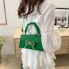 Fashion Korean Style Simple and Fashionable Pleated Handbag for Spring and Summer New Style Crossbody Bag Small Square Bag