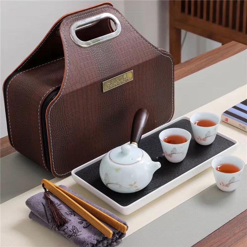 Mutton-Fat Jade White Porcelain Tea Set