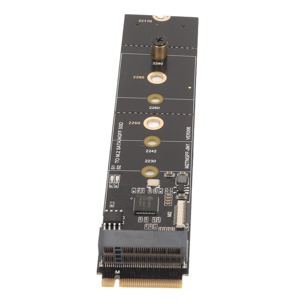 M.2 SATA NGFF Expansion Card SATA3.0 6Gbps Plug and Play KEY M NVME Expansion Card for Mainboard