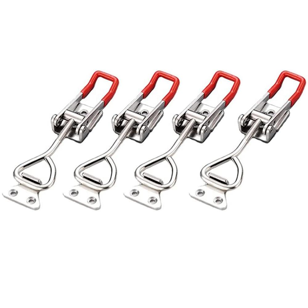 

4/8 шт. Регулируемый ящик для инструментов с металлическим замком-защелкой, быстросъемным зажимом, противоскользящим зажимом с нажимным рычагом и инструментами