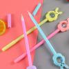 Easter School Season 10pcs 0.5 Creative Color Sequin Rabbit Gel Pen Small Fresh Stationery Writing Tool Water-based Pen Office Signature Pen