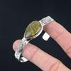 Sisters Day Sale Natural Rainforest Jasper 925 Sterling Silver Bangle Bracelet