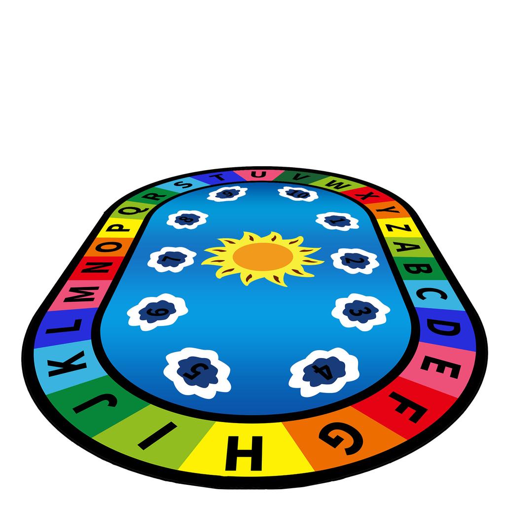 Kindergarten Cartoon Carpet Children'S Early Education Puzzle Game Mat Full Of Easy Care Crystal Velvet Baby Climbing Mat