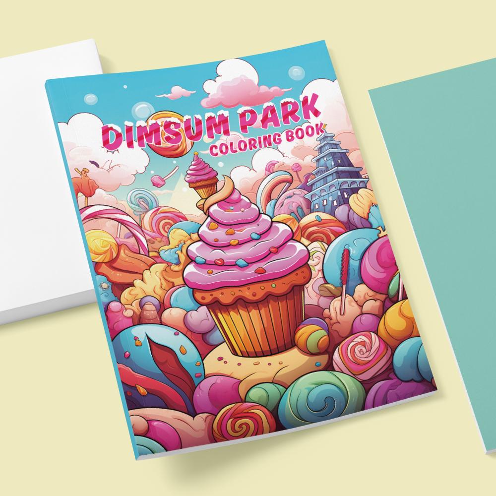 1pc, Dessert Coloring Book, Teenagers Coloring Book, 39 Different Patterns, 100gsm Thick Paper, Stress Relief, Birthday Gift