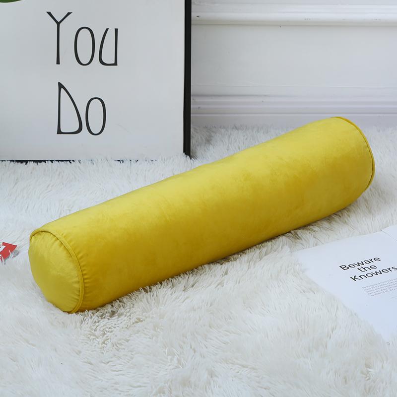 Мягкая бархатная цилиндрическая наволочка в скандинавском стиле для длинной подушки чехла для кровати дивана подголовника подушки-валика 15x60cm 4389₽