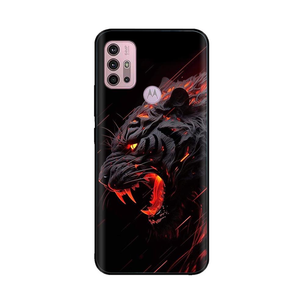 For Motorola Moto G20 Case XT2128-1 XT2128-2 Cover Cute Cartoon Painted Soft Silicone Phone Case For Moto G10 G30 G20 G60 Capa