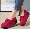 Fashion Casual women's shoes spring new thick-soled wedge-heeled shoes genuine leather rocking shoes tassel platform suede leather