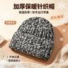 Cross-border Adult New Knitted Hats for Men and Women, Thickened Warm Wool Hats In Autumn and Winter, Ear Protectors for Showing the Face, Smal