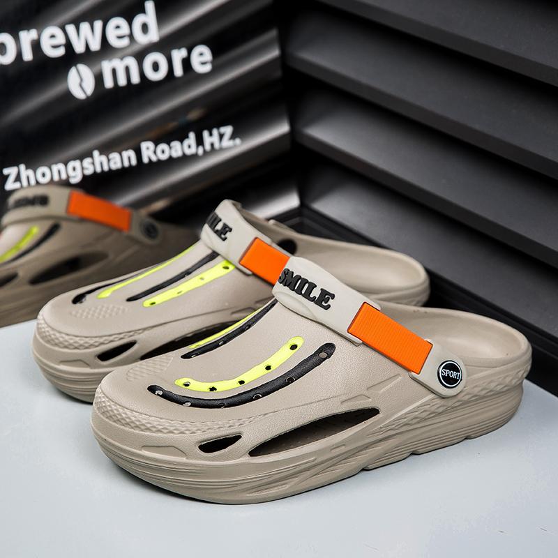 Big Size 40-45 Summer Men Sandals Slippers for Boy Designer Platform in House Slippers Outdoor Wading Beach Shoes Free Shipping