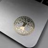 1 Pezzo/2 Pezzi Adesivi Metallici Autoadesivi Albero della Vita - Decorazione per Telefono e Laptop, Raffinato Design Albero della Vita