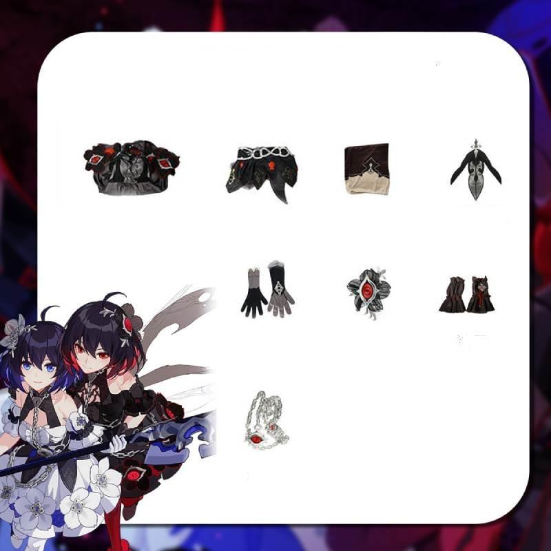 

Хонкай Силле Импакт Воллери Игра Костюм для ролевой игры Комплект одежды для девочки Реквизит 3XL чёрный