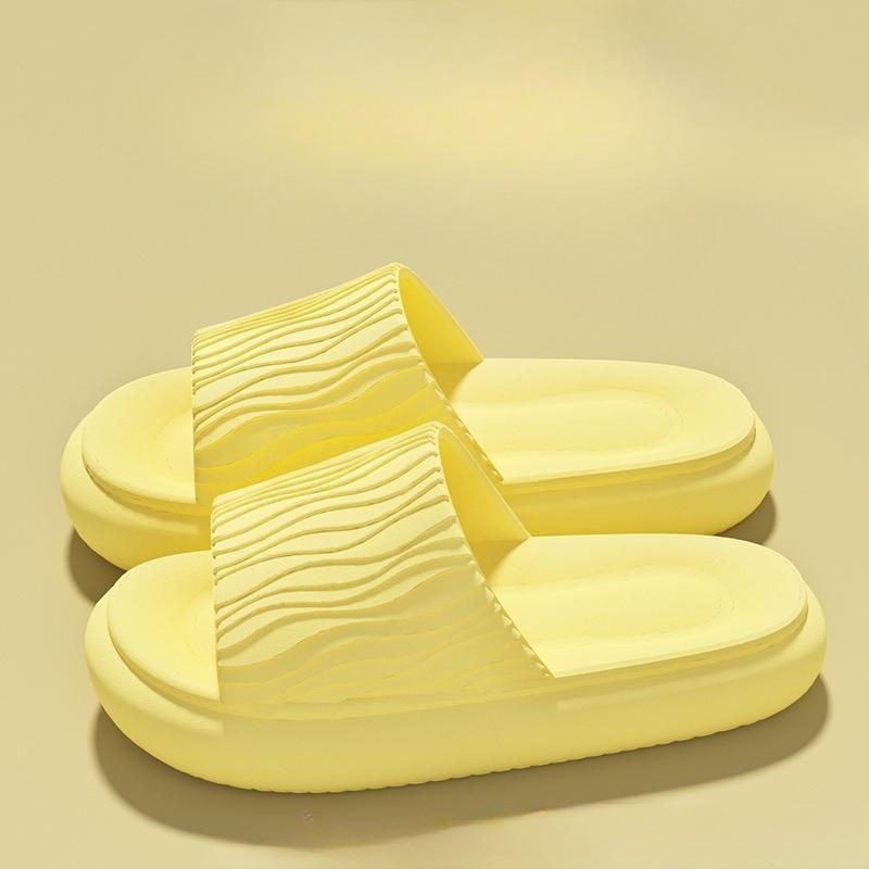 

New Style Soft-soled Sandals for Women, Thick-soled Indoor Bathroom, Couple Shoes, Slippers Fits 39-40 жёлтый