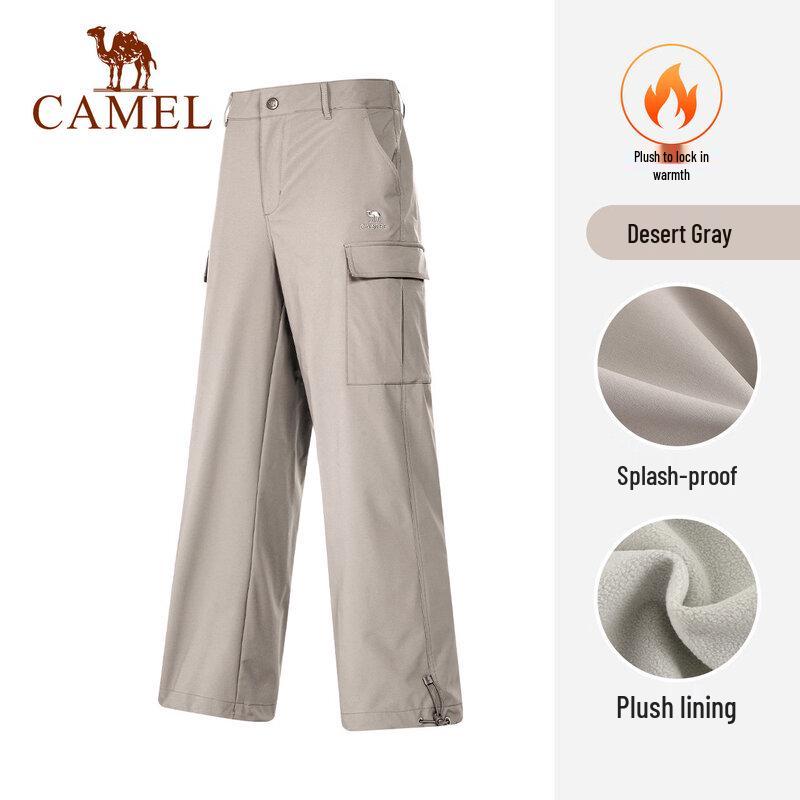 CAMEL Men s Fleece-Lined Outdoor Cargo Pants
