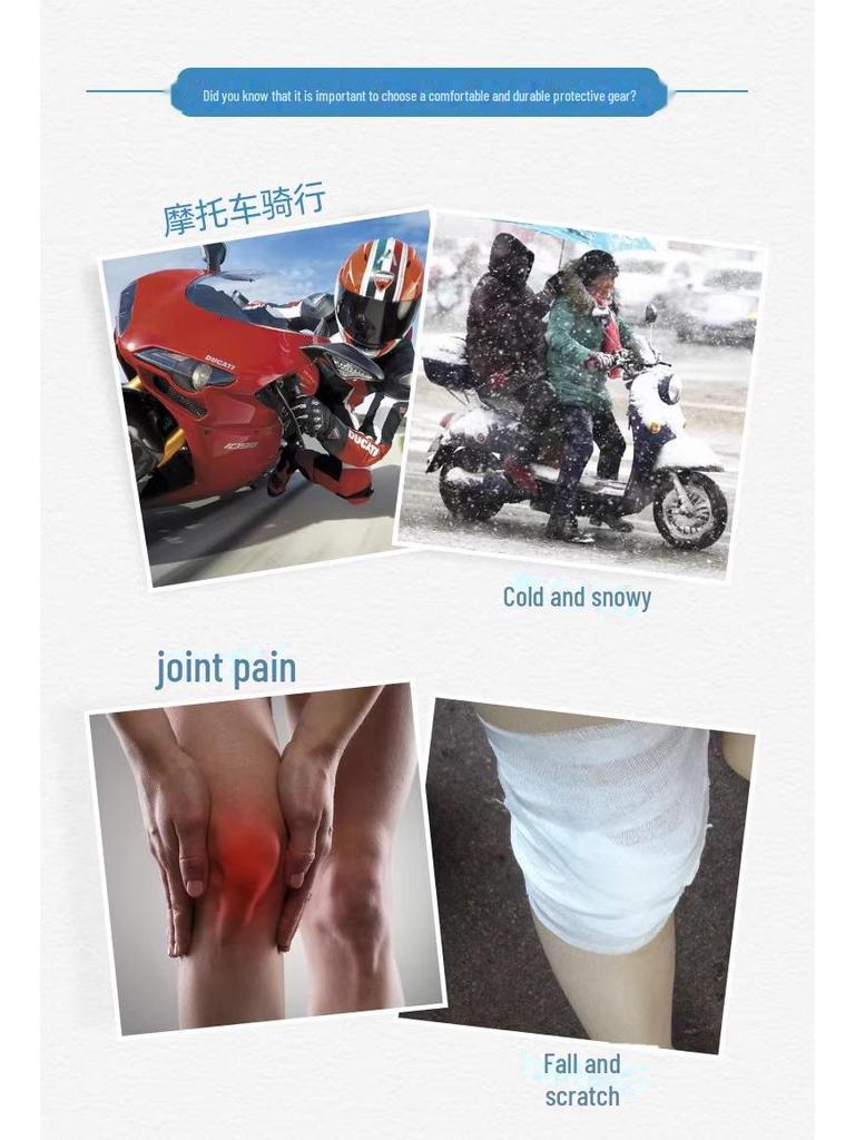 Winddichte Motorrad-Knie- und Armschützer: Winterreitschutz, Anti-Fall Knight Sports Gear