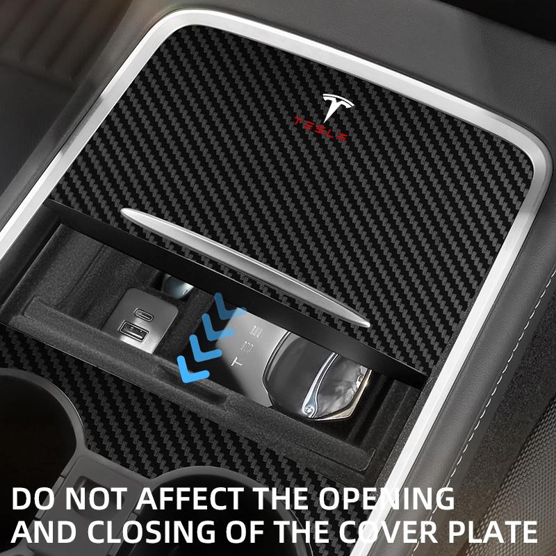 Center Console Panel Sticker For Tesla Model 3 Y 2021 2022 Central Control Cover Car Interior Accessories