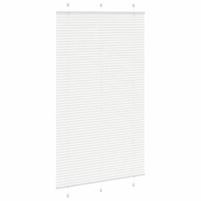 VidaXL Store plissé blanc 115x200cm largeur du tissu 114,4cm polyester, store plissé de fenêtre, store accordéon, store 4015520