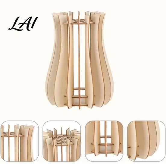 Elegant Desktop Flower Stand Wooden Puzzle Vase Arrangement Display for Placing Flowers & Decorative Artificial Flowers Suitable Decorating