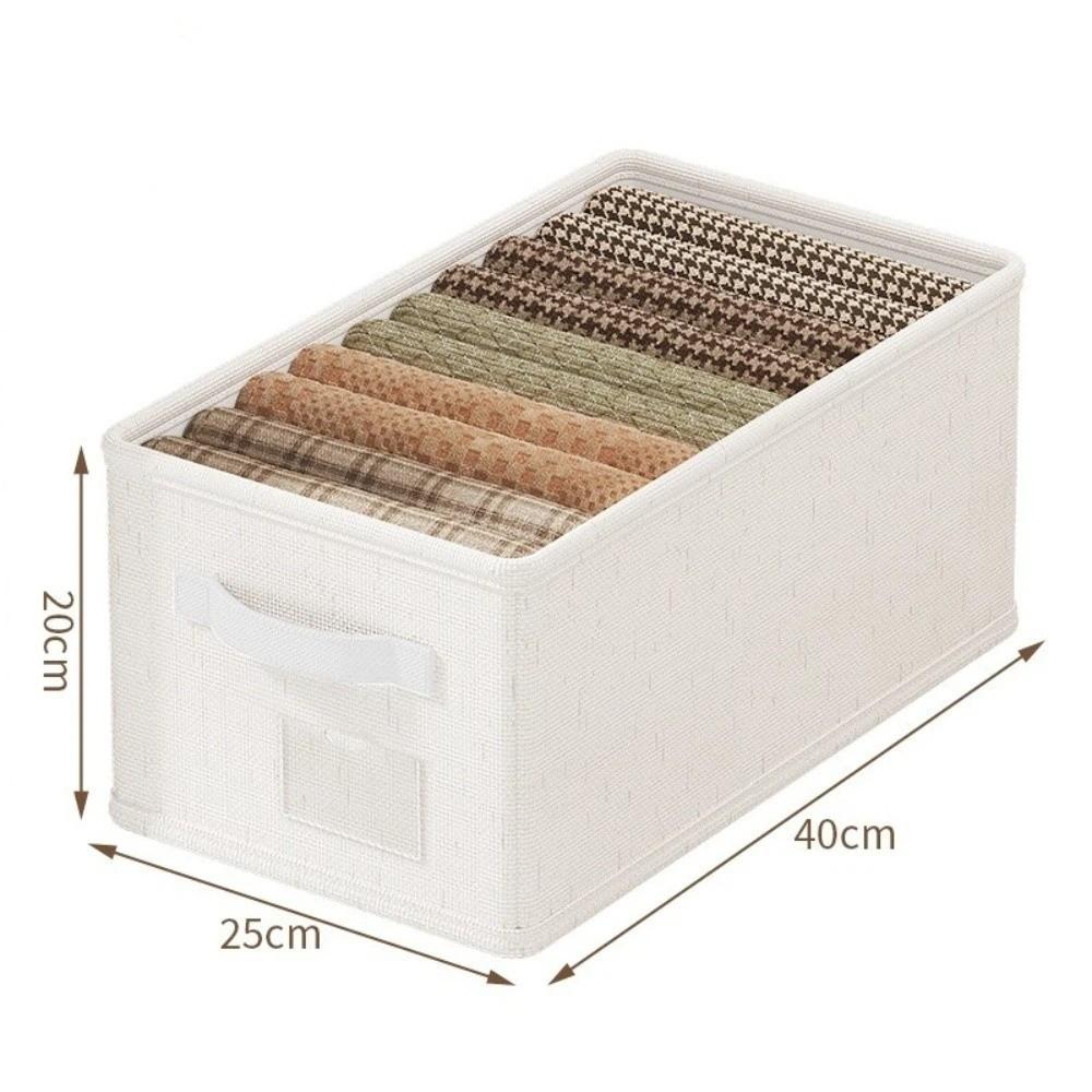 Foldable Wardrobe Organizer Box Handle Space-Saving Underwear Storage Box Multi-Functional Narrow Design Closet Storage Box