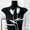 Solid Color Clothing Accessories Simplicity Flower Shape Dress Decoration Diy Simulation Flower Accessories