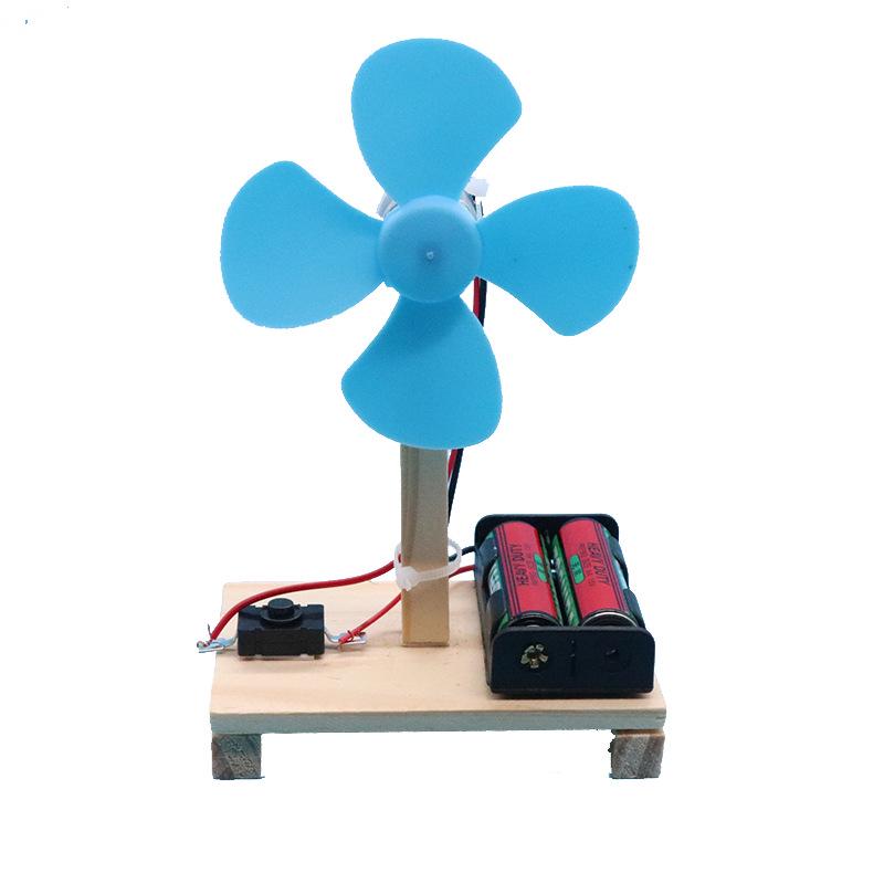 DIY Electric Fan Model Kit for Students: Creative Physics Science Experiment Toy 5 x 5 x 13 cm