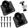 Motorcycle Action Camera Fixing Bracket Mount Base with 25mm Ball Head Adapter Mount Bracket Universal for Action Camera