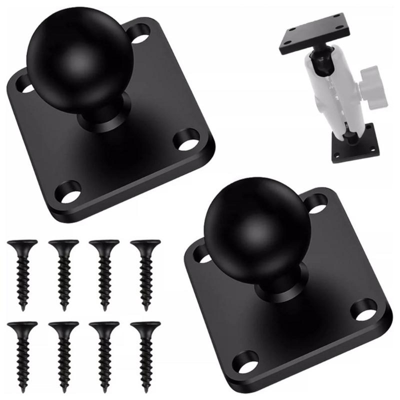 Motorcycle Action Camera Fixing Bracket Mount Base with 25mm Ball Head Adapter Mount Bracket Universal for Action Camera