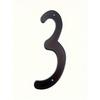 1pc 4 Inch Metal Number Sign Black Modern House Address Plaque Outdoor Door Entry Garden Wall Decor Home