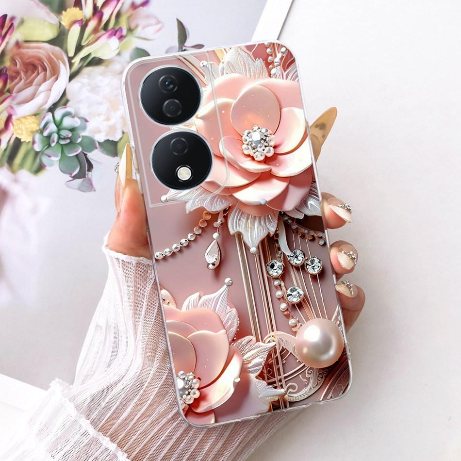 For Honor X7b CLK-LX2 2025 Cute Flower Butterfly Cat Painted Case For HonorX7b X 7B 4G 5G Soft Silicone TPU Phone Cases