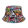 Graffiti Letter Fisherman Hat With Wide Brim For Summer Sun Protection