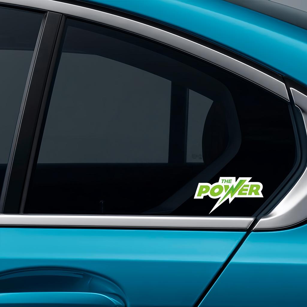 2 ability power style car stickers, suitable for all car decoration accessories