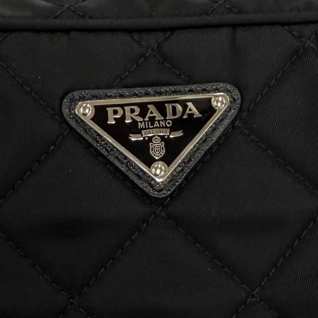 Excellent PRADA Shoulder Bag test input Triangle logo 2-way handbag 1BH910 Used