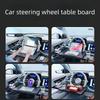 Multi functional universal enlarged car steering wheel desk, car mounted floating dining table, cup holder, car interior office