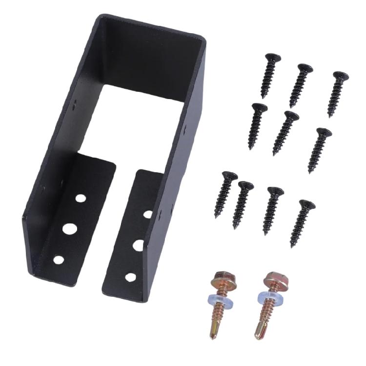 

Portable Sturdy Adjustable Deck Post Base Brackets for Support in Garden Terraces and Balconies Deck Installations 1