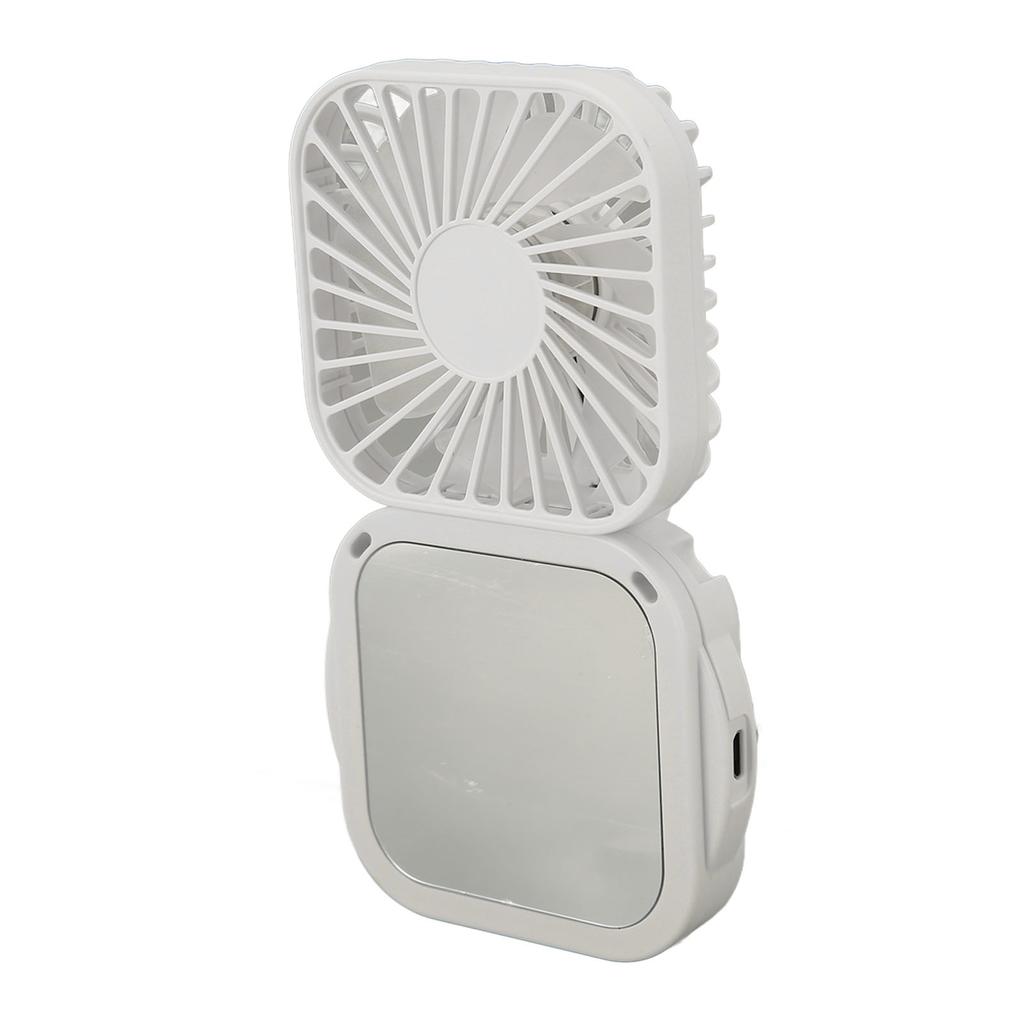 Mini Ventilator Reîncărcabil de Mână Ajustabil Portabil Mic Ventilator Personal cu Oglindă pentru Acasă Exterior