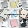 Xiaohongshu Inspired A5 Solid Color Card Album – High-Quality PU Leather Photo & Card Storage