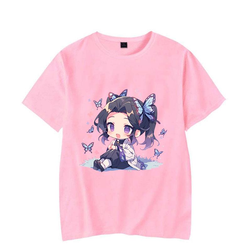 New Fashion New Anime T-shirt Cartoon Kochou Shinobu T-shirt Women Harajuku Streetwear T-shirt Casual Tops Tees