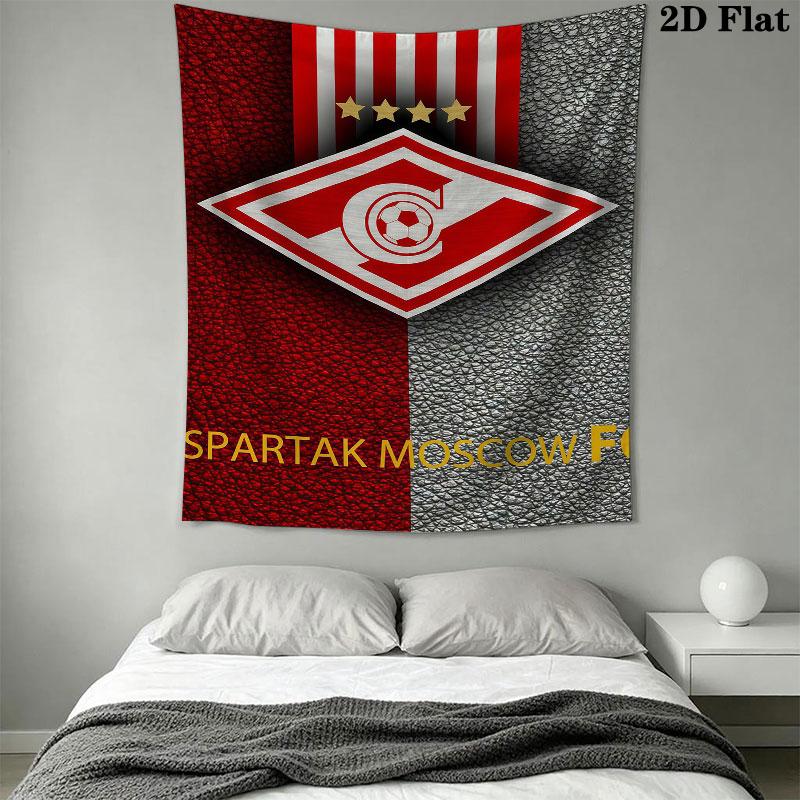 Spartak Moscow Fight Wall Hanging Printed Fabric Blanket Decorative Tapestries for Bedroom Living Room Home Decor