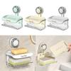 Wall Mounted Drain Soap Rack Double-layer Bathroom Storage Rack Durable Soap Box