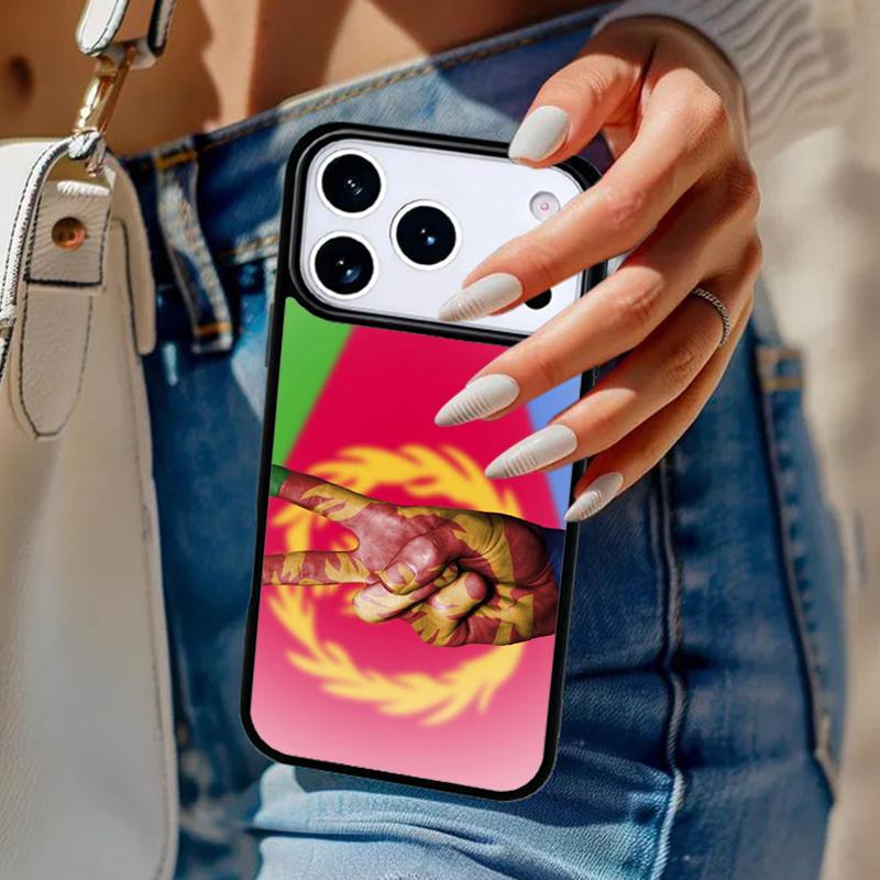 Eritrea Flag Soft Phone Case For iPhone 17 Air 14 15 13 12 Max Cover For Apple 14 15 16 16e 11 Pro Max Plus