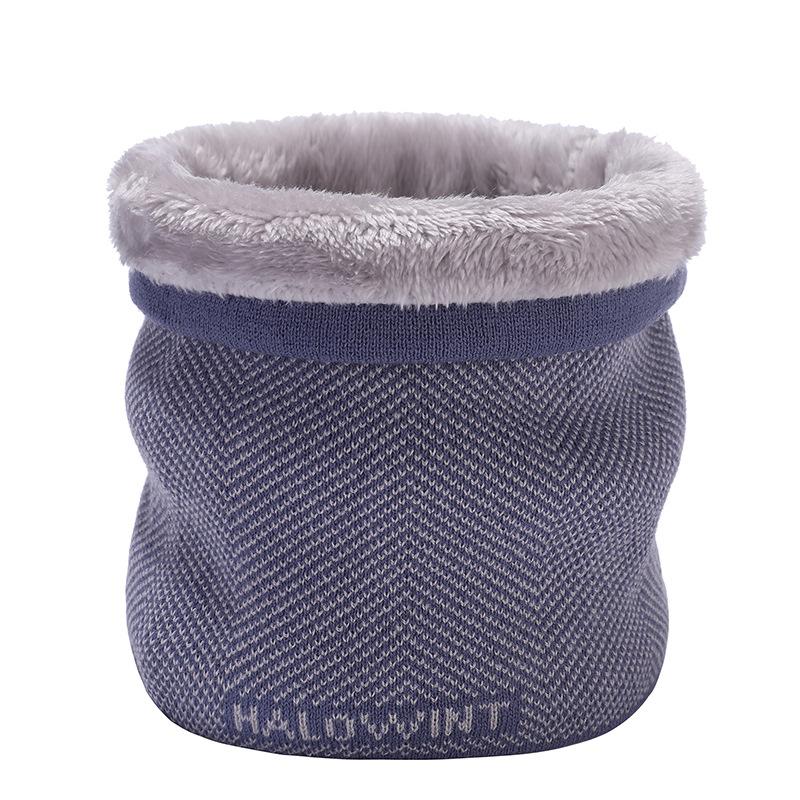 Nackenschutz und winddichter Winterschal Damen warmer Pullover Schal gestrickte Wolle verdickte Nackenabdeckung falscher Rollkragen Schal