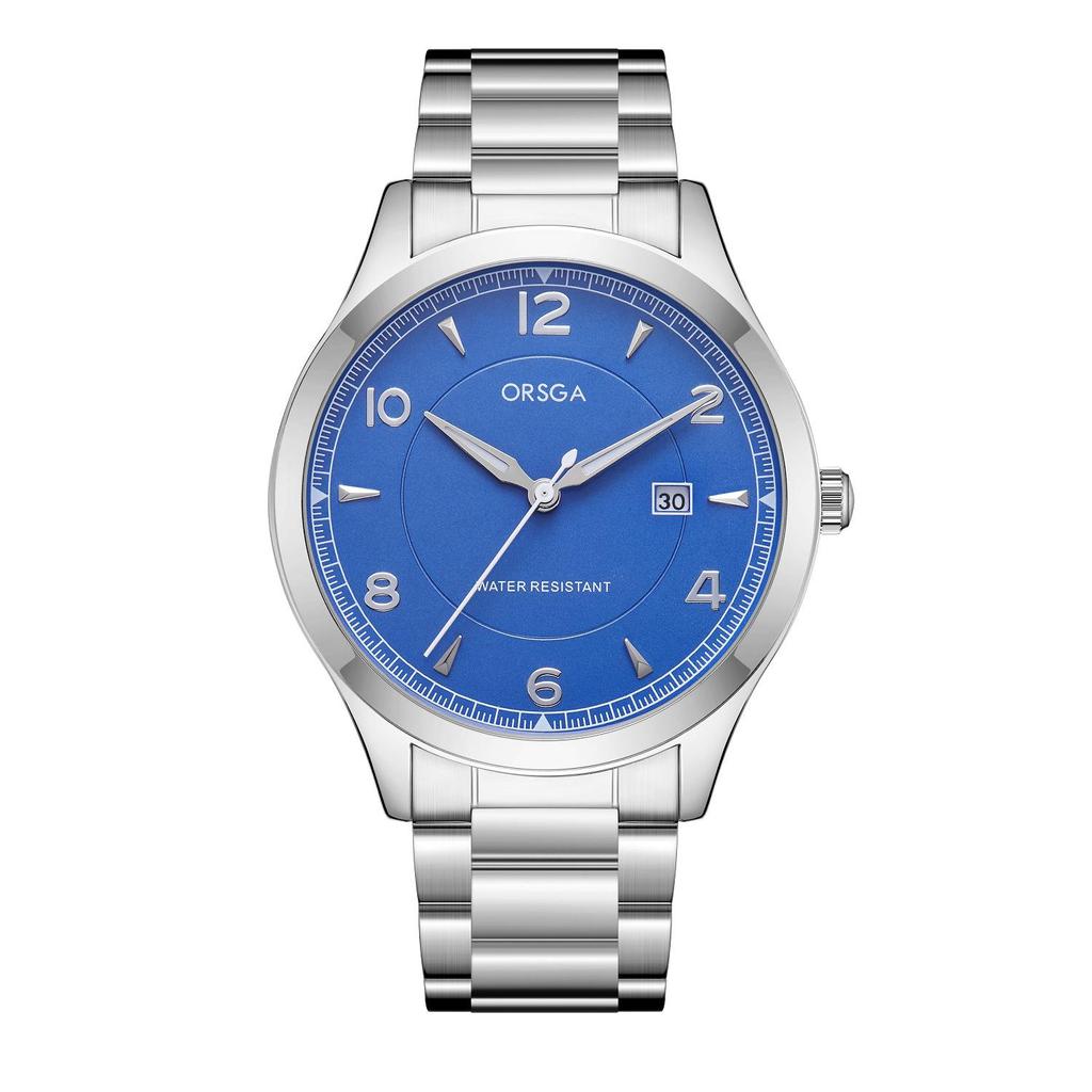 ORSGA Men's Fashion Waterproof Business Quartz Watch with Calendar