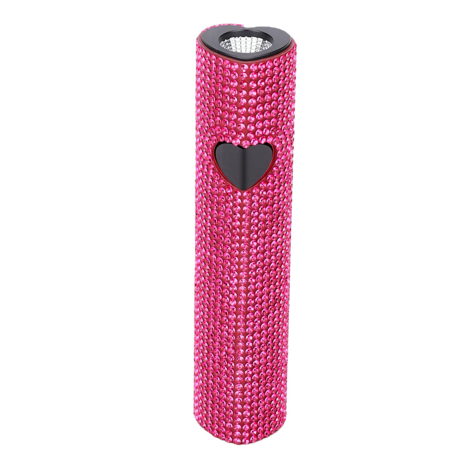 Handheld Nail Lamp Rechargeable Cordless Fast Curing Small Gel Nail Light Pink Red Rhinestone