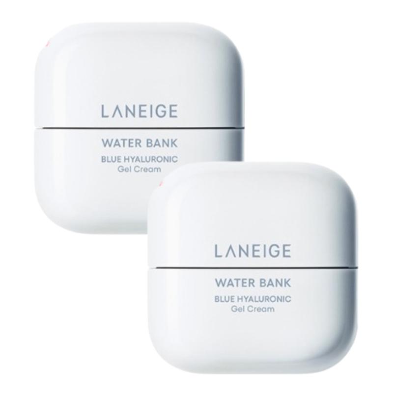 LANEIGE Water Bank Blue Hyaluronic Gel Cream 50ml – Crème Hydratante Gel Légère, Hydratation Rafraîchissante pour Peaux Grasses et Mixtes