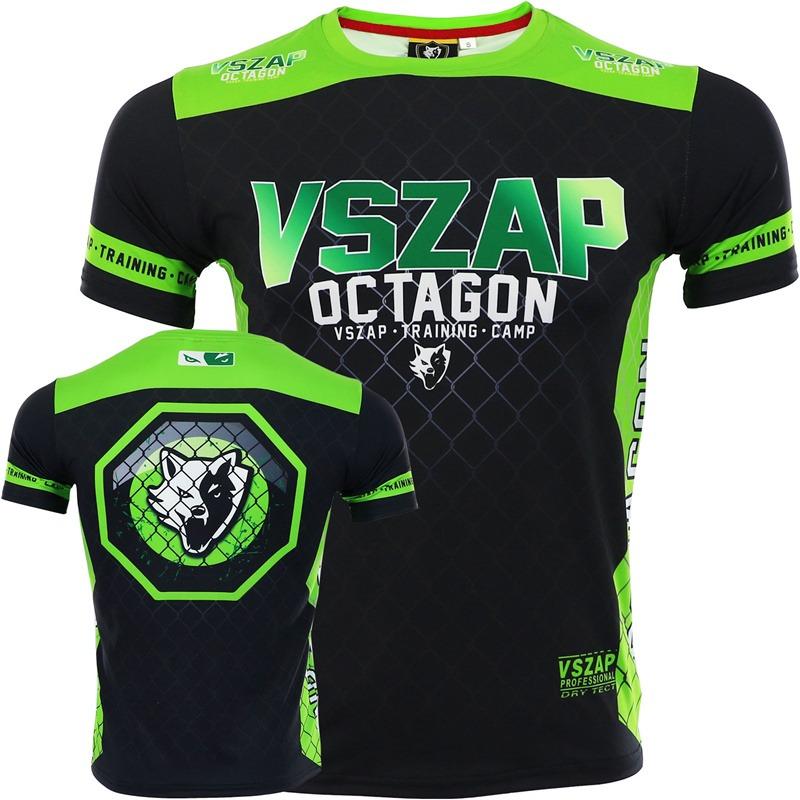 Men's Muay Thai T Shirt Summer Breathable Quick Dry Tees Running Fitness Sports Short Sleeve
