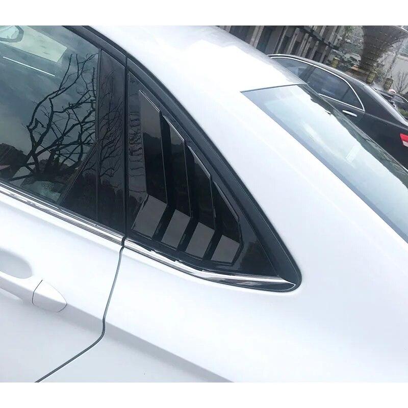 2Pcs Rear Side Window Louver Shutter Cover Trim for VW Volkswagen Jetta A7 Mk7 - Auto Accessories